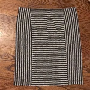 Loft Blue striped Pencil Skirt